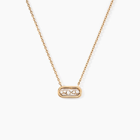 Collier Infinitude Plaqu&eacute; Or Dor&eacute; Oxyde De Zirconium - Colliers avec pierres Femme | Marc Orian