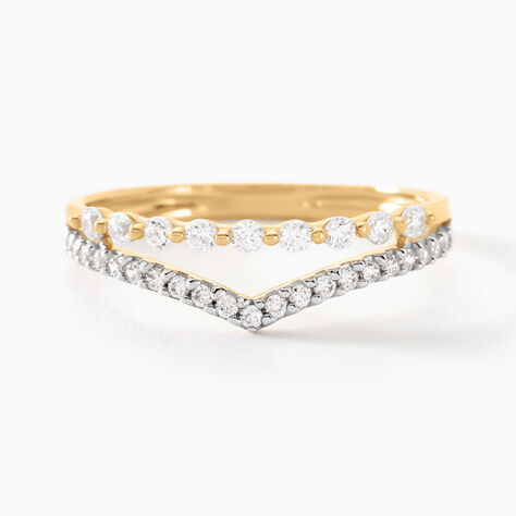 Bague Or Jaune Eclat D'etoile Oxyde De Zirconium - Bagues avec pierre Femme | Marc Orian