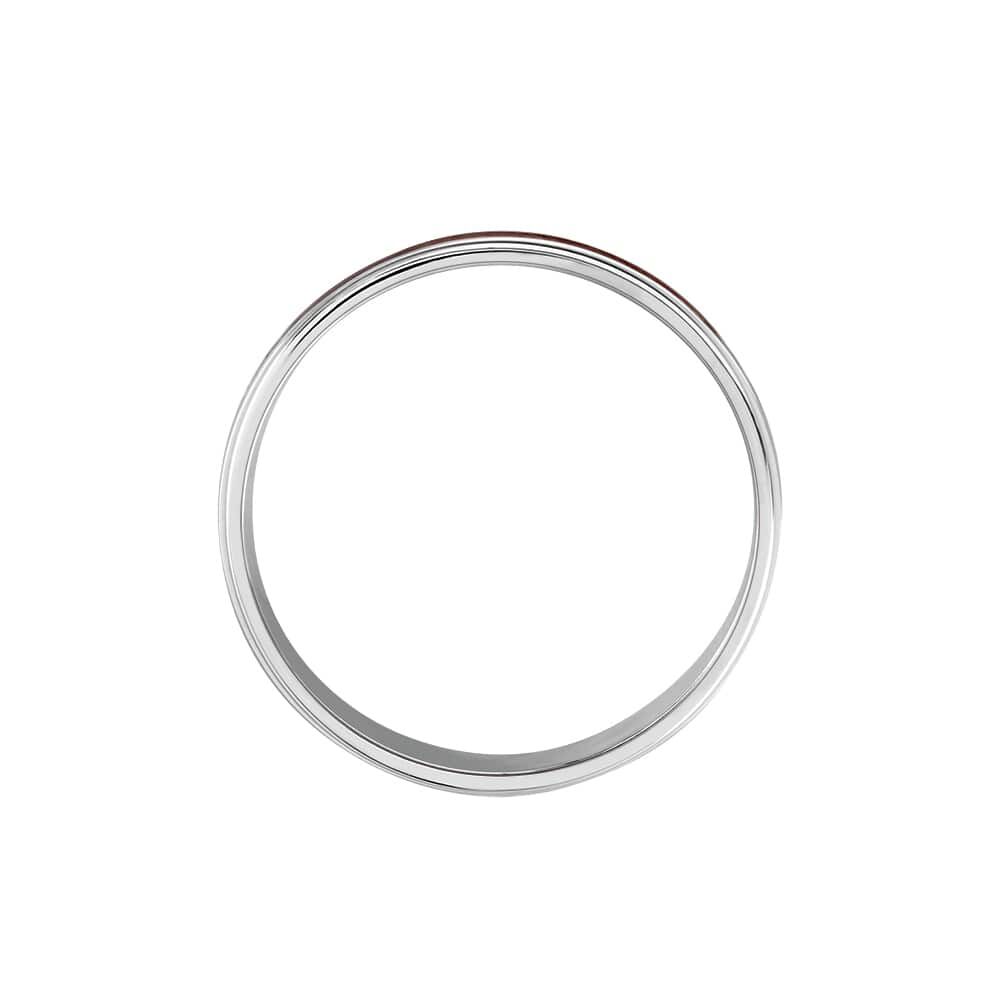 Alliance Camille Ruban Plat Or Blanc - Alliances duo Unisex | Marc Orian