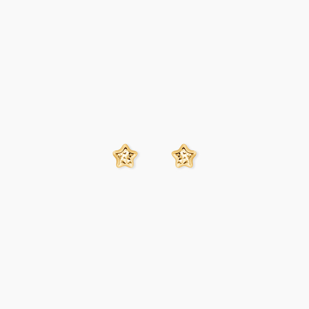 Boucles D'Oreilles Puces Bartholomew Or Jaune - Puces Femme | Marc Orian