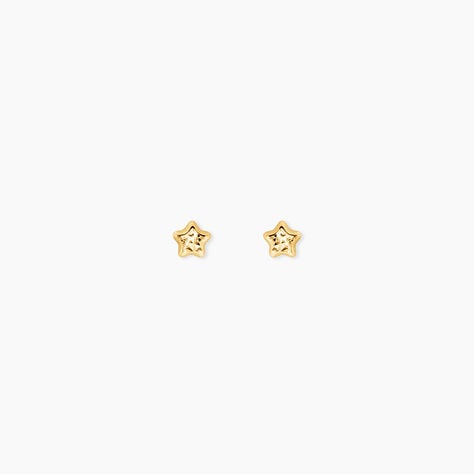 Boucles D'Oreilles Puces Bartholomew Or Jaune - Puces Femme | Marc Orian