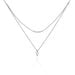 Collier Nuta Argent Blanc Oxyde De Zirconium - Colliers multirangs Femme | Marc Orian