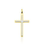 Pendentif Casey Croix Or Bicolore - Pendentifs Famille | Marc Orian