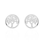 Boucles D'oreilles Puces Marijan Argent Blanc - Puces Femme | Marc Orian