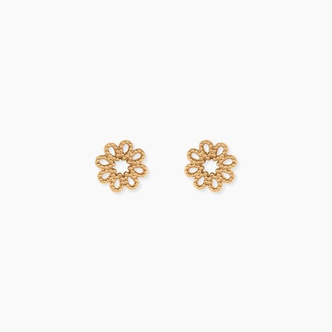 Boucles D'Oreilles Puces Tianna Plaqu&eacute; Or Jaune - Puces Femme | Marc Orian