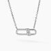Collier Olimpia Argent Blanc Diamant Synthétique - Colliers avec pierres Femme | Marc Orian