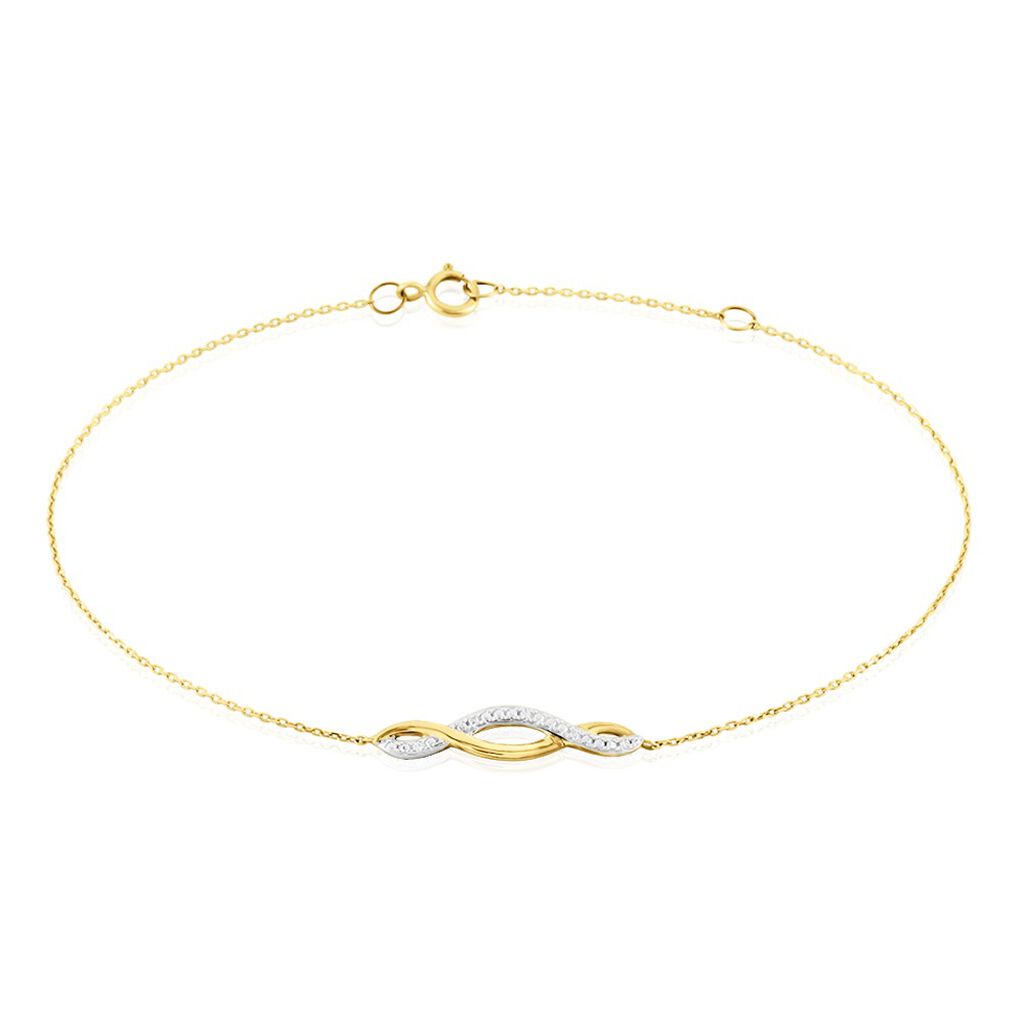 Bracelet Or Jaune Abisai Diamants - Bracelets chaînes Femme | Marc Orian