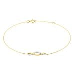 Bracelet Or Jaune Abisai Diamants - Bracelets cha&icirc;nes Femme | Marc Orian