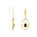 Boucles D'oreilles Pendantes Acier Doré Ruben Agate