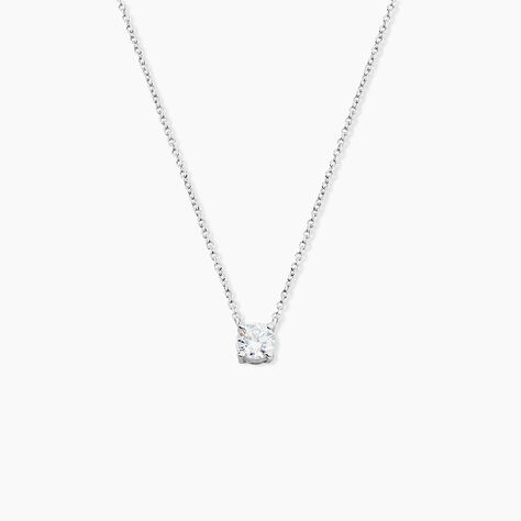 Collier Kariane Argent Blanc Oxyde De Zirconium - Colliers solitaires Femme | Marc Orian