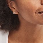 Boucles D'oreilles Puces Osanna Or Jaune Diamants - Puces Femme | Marc Orian