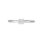 Bague Solitaire Or Blanc Flora Diamant - Solitaires Femme | Marc Orian