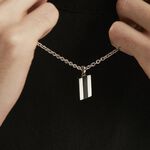 Collier Acier Vieillit Bedirhan Agate - Colliers avec pierres Homme | Marc Orian