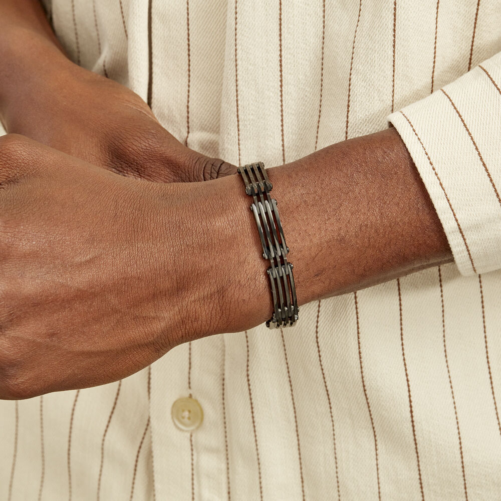 Bracelet Jourdan Homme Rio Acier Noir - Bracelets Homme | Marc Orian