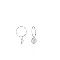 Créoles Lulu Or Blanc Oxyde - Boucles d'oreilles Créoles Femme | Marc Orian