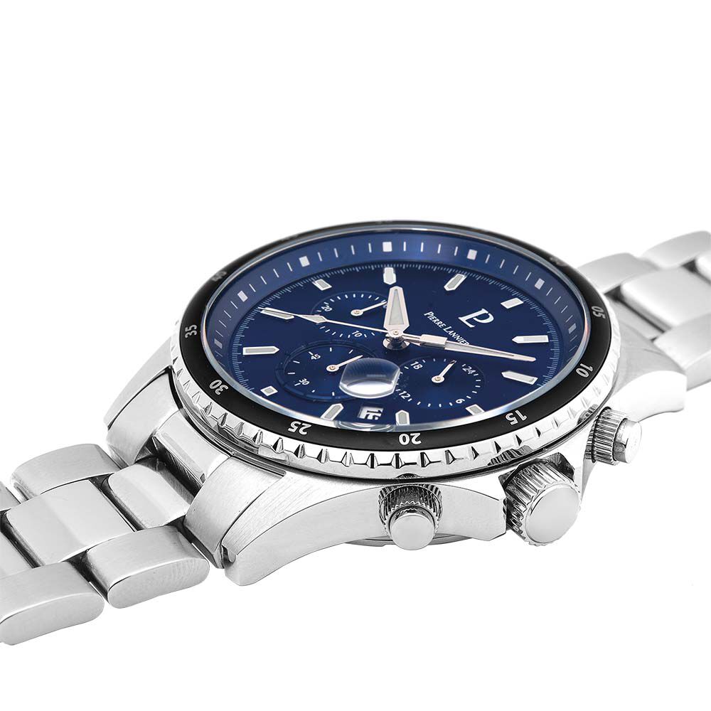 Montre Pierre Lannier Cronos Bleu - Montres étanches Homme | Marc Orian