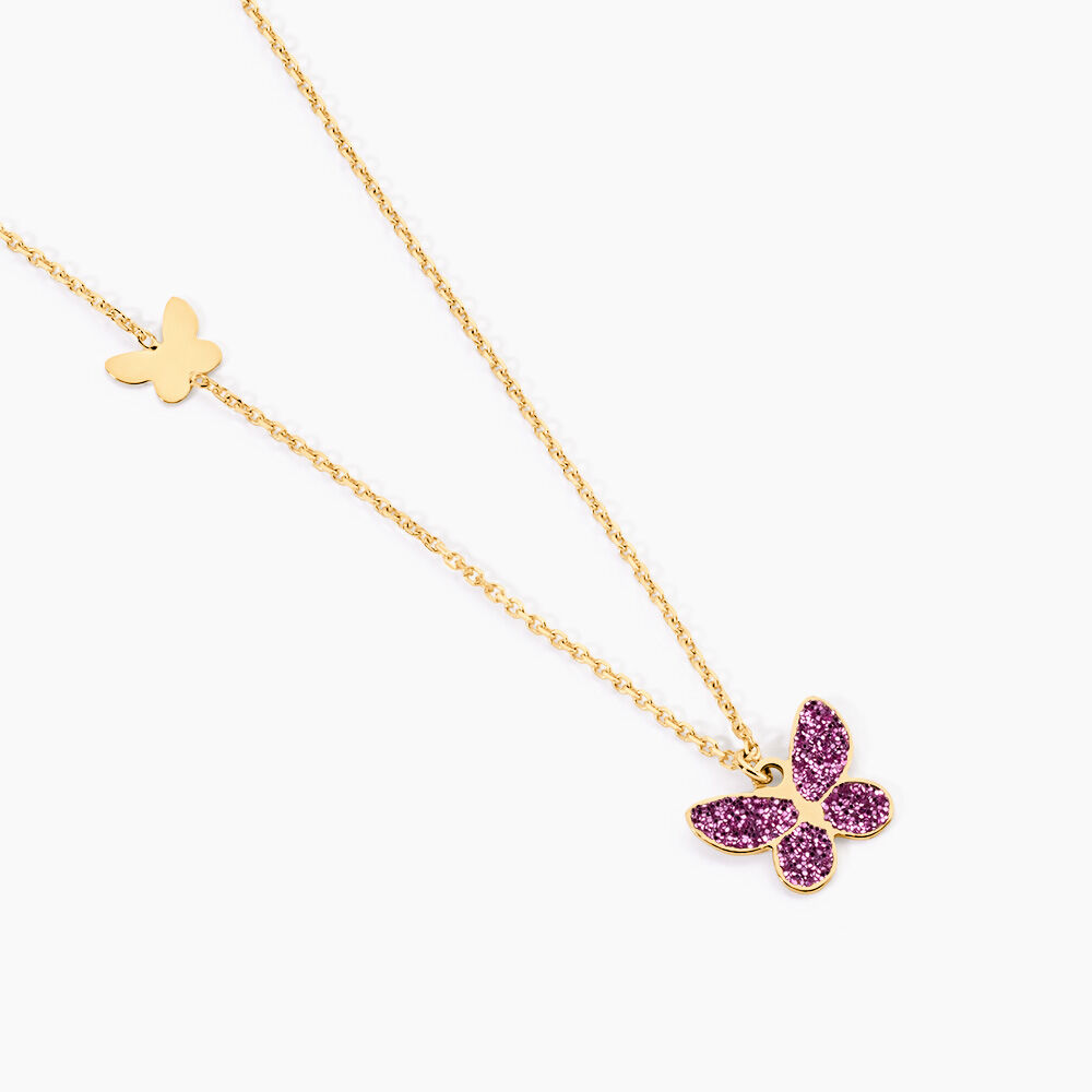 Collier Silia Papillon Or Jaune - Colliers ete Enfant | Marc Orian
