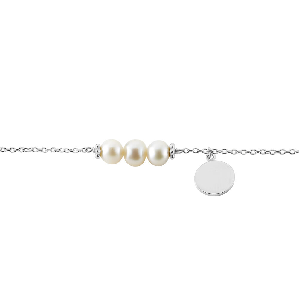 Bracelet Argent Letinno Perles - Bracelets chaînes Femme | Marc Orian