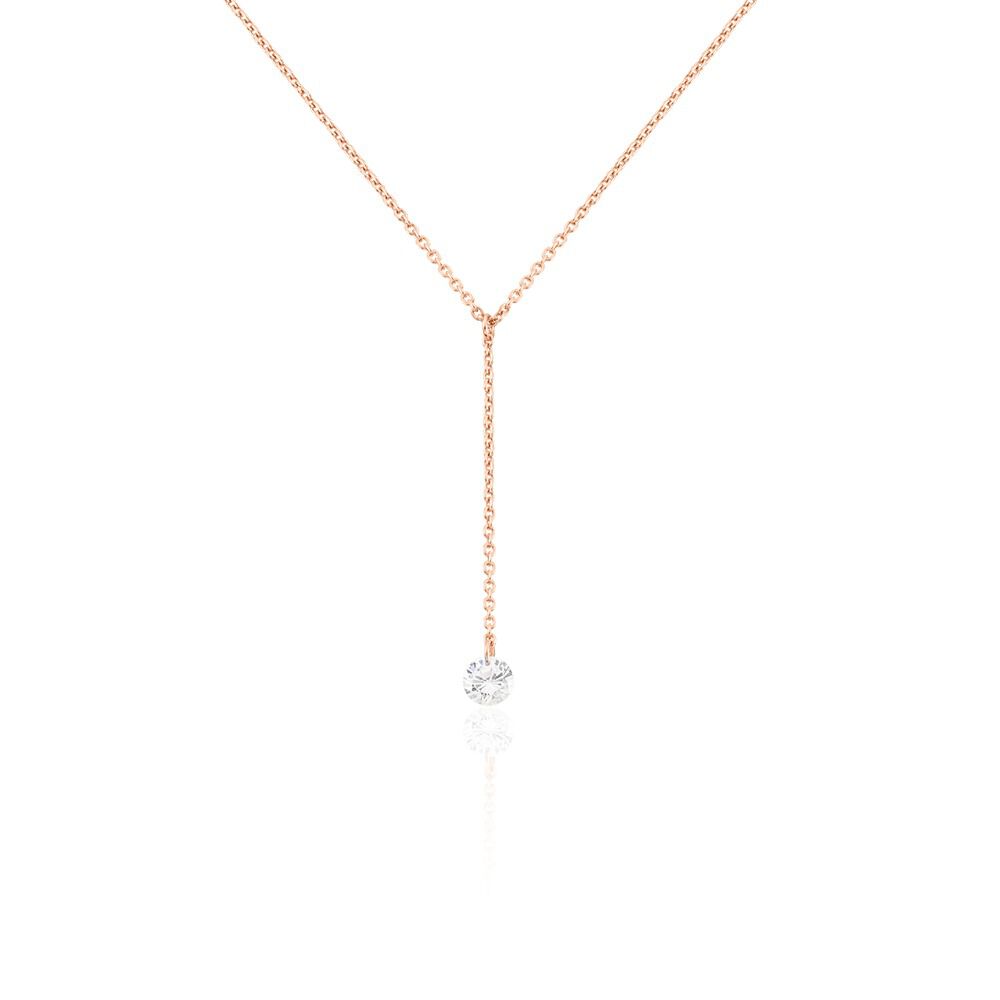 Collier Constantin Argent Rose Oxyde De Zirconium - Colliers avec pierres Femme | Marc Orian