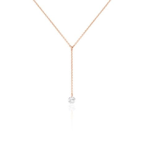 Collier Constantin Argent Rose Oxyde De Zirconium - Colliers avec pierres Femme | Marc Orian