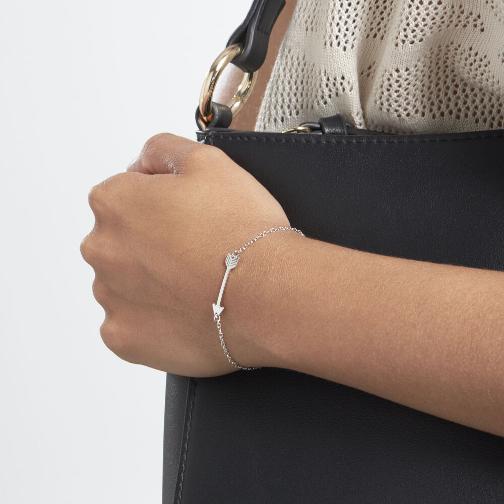 Bracelet Marie-lore Argent Blanc - Bracelets chaînes Femme | Marc Orian