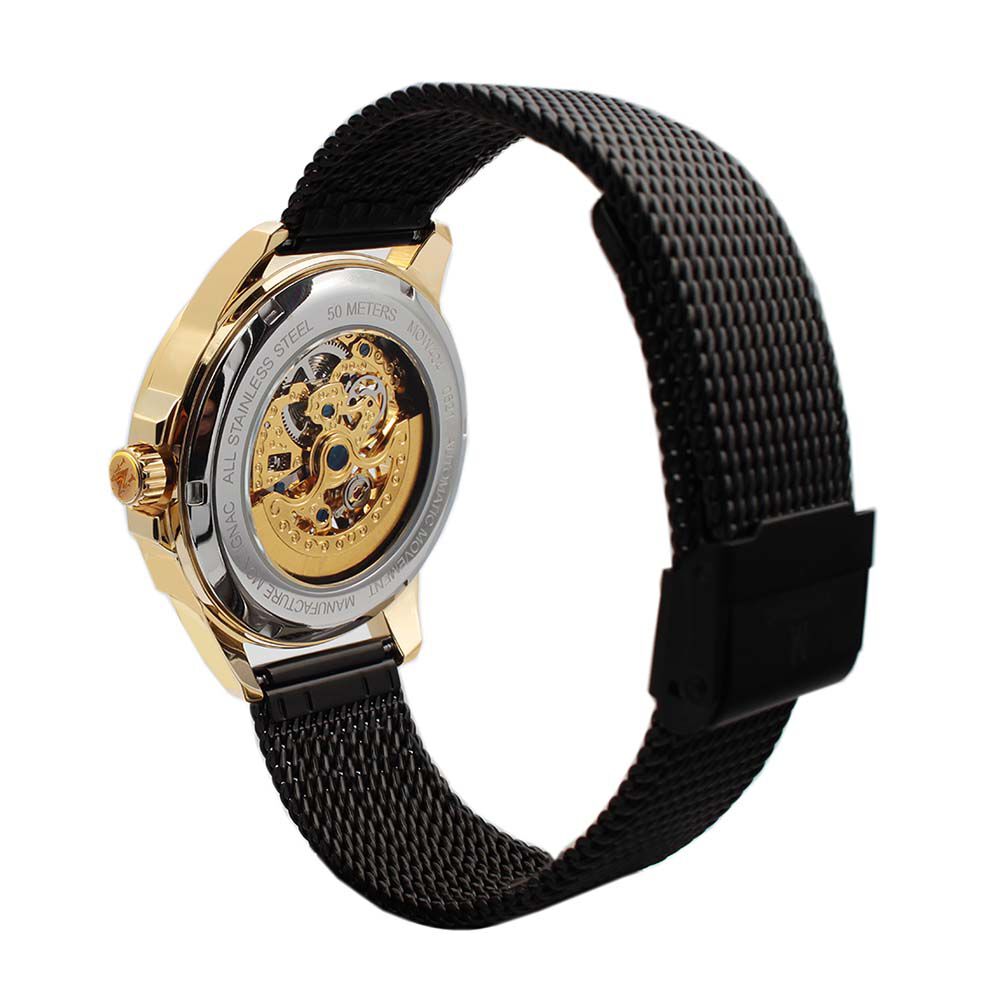 Montre Montignac Round Automatique Noir - Montres automatiques Homme | Marc Orian
