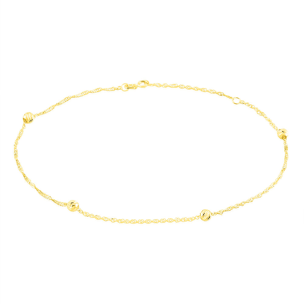 Cha&icirc;ne De Cheville Zahia Or Jaune - Chaines de cheville Femme | Marc Orian