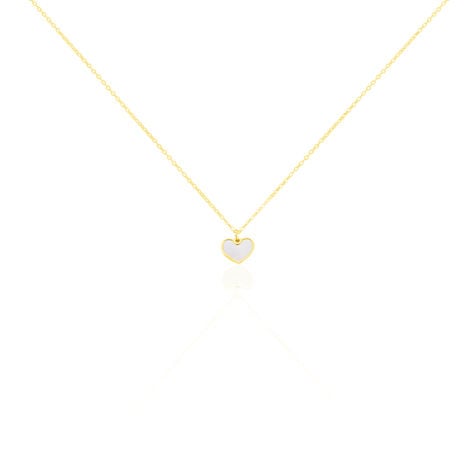 Collier Amaryllis Coeur Or Jaune Nacre - Colliers avec pierres Enfant | Marc Orian