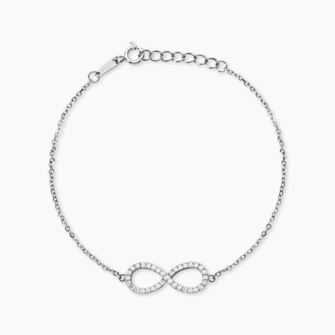 Bracelet Argent Blanc Rowan Oxyde De Zirconium - Bracelets fantaisie Femme | Marc Orian