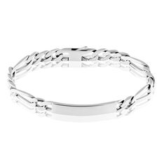 Bracelet Identité Vivian Argent Vieilli - Gourmettes Homme | Marc Orian
