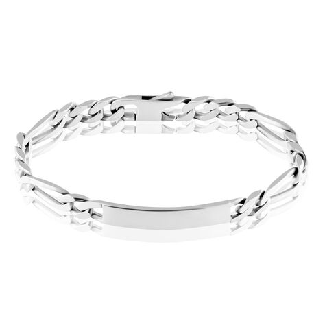 Bracelet Identité Vivian Argent Vieilli - Gourmettes Homme | Marc Orian