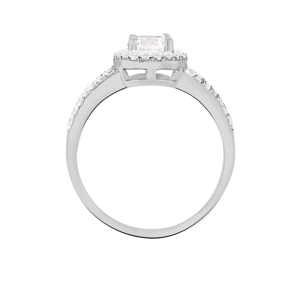 Bague Solitaire Titemae Argent Blanc Oxyde De Zirconium - Bijoux fantaisie Femme | Marc Orian