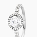 Bague Stelila Or Blanc Oxyde De Zirconium - Solitaires Femme | Marc Orian