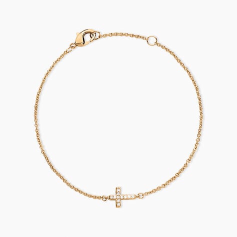 Bracelet Fatos Plaqu&eacute; Or Jaune Oxyde De Zirconium - Bracelets fantaisie Femme | Marc Orian