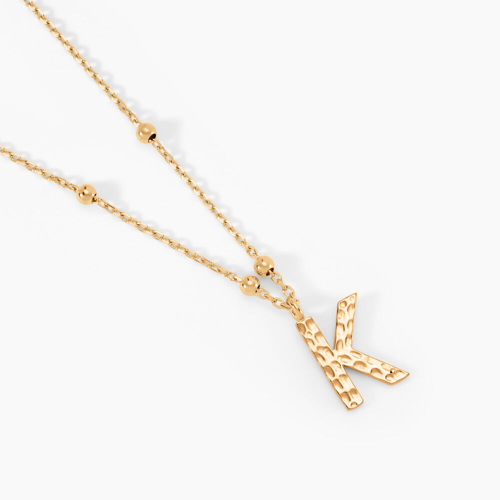 Collier Plaqu&eacute; Or Jaune Lettra - Colliers ete Femme | Marc Orian
