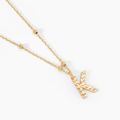 Collier Plaqu&eacute; Or Jaune Lettra - Colliers fantaisie Femme | Marc Orian