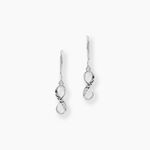 Boucles D'oreilles Pendantes Argent Blanc Teoxane - Pendantes Femme | Marc Orian