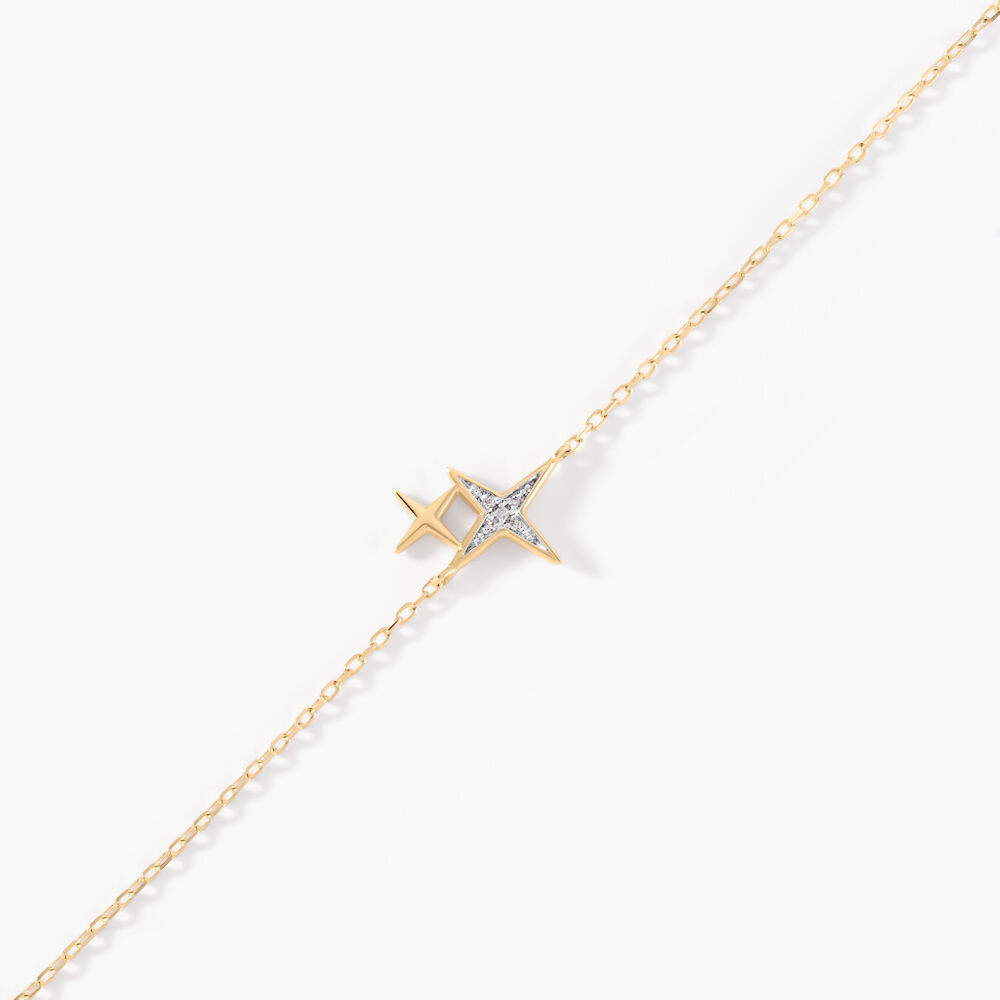Bracelet Lumiere Or Jaune Oxyde De Zirconium - Bracelets cha&icirc;nes Femme | Marc Orian