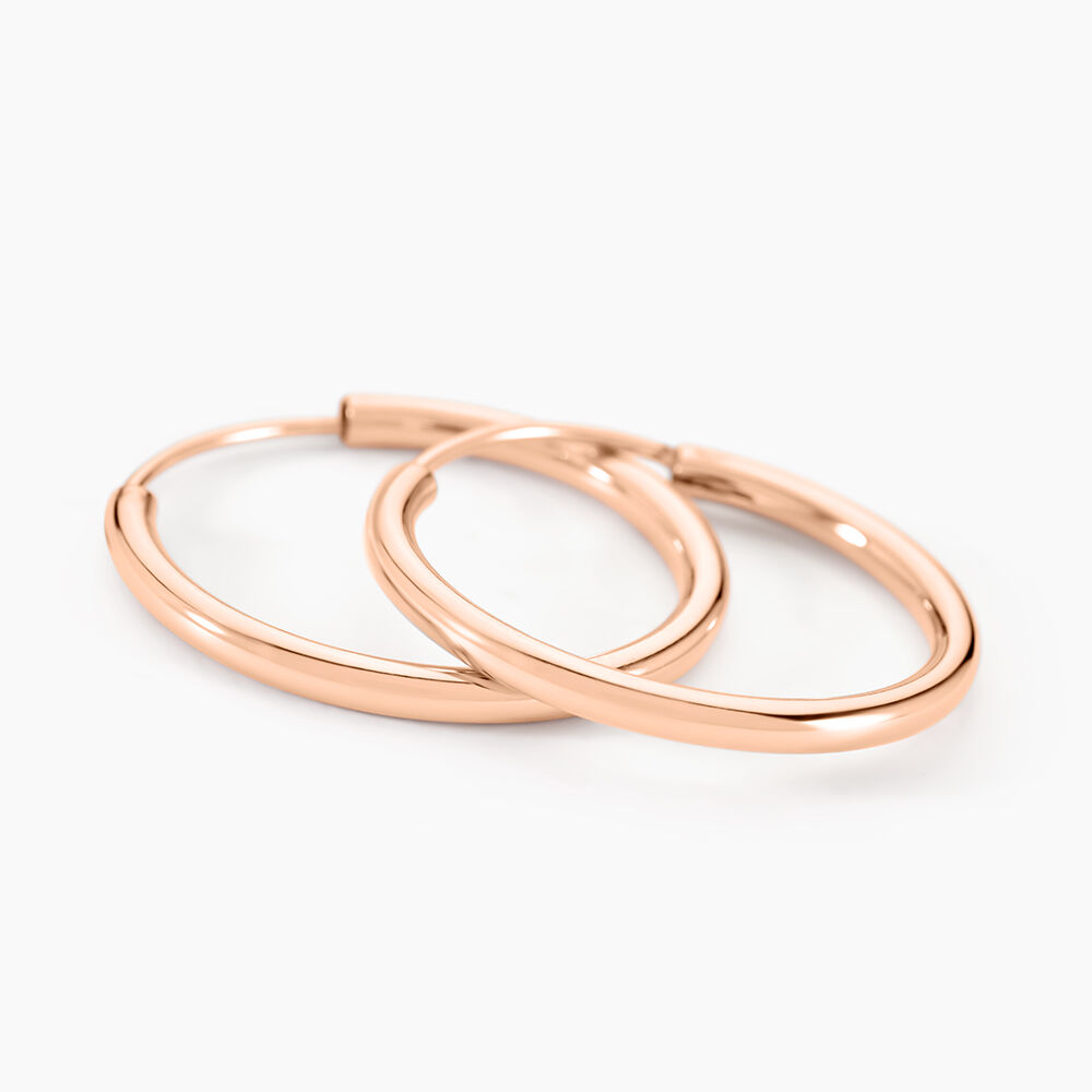 Créoles Argent Rose Olympia - Créoles Femme | Marc Orian