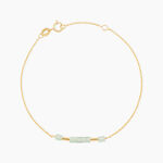 Bracelet Erdmann Or Jaune Aventurine - Bracelets cha&icirc;nes Femme | Marc Orian