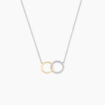 Collier Fei Or Jaune Argent Blanc Oxyde De Zirconium - Colliers avec pierres Femme | Marc Orian