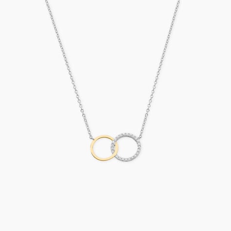Collier Fei Or Jaune Argent Blanc Oxyde De Zirconium - Colliers avec pierres Femme | Marc Orian