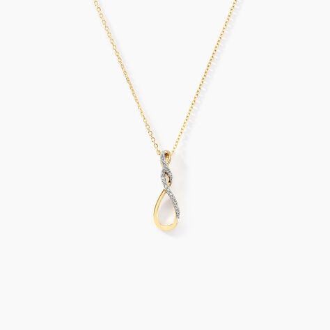 Collier Tunder Or Jaune Diamant - Colliers avec pierres Femme | Marc Orian