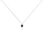 Collier Lylwenn Argent Blanc Oxyde De Zirconium Noir