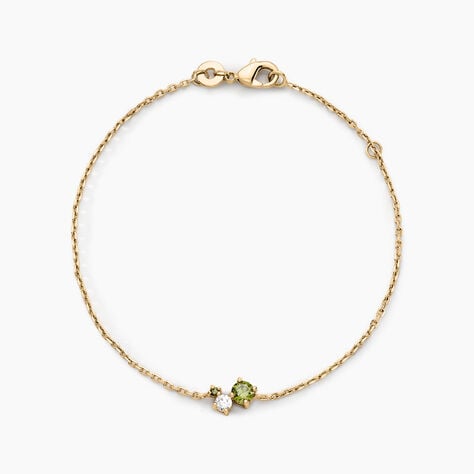 Bracelet Sharleen Plaqué Or Jaune Oxyde De Zirconium - Bracelets chaînes Femme | Marc Orian
