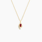 Collier Emotion Or Jaune Rubis Diamant - Colliers avec pierres Femme | Marc Orian