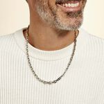 Collier Cadia Acier Blanc - Chaines Homme | Marc Orian