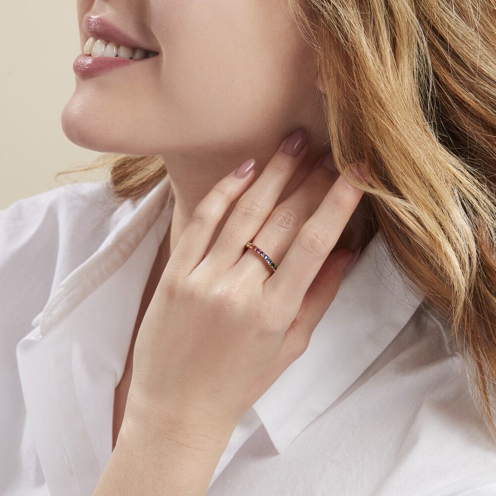Bague Kaelea Plaqué Or Jaune Oxyde De Zirconium - Bagues avec pierre Femme | Marc Orian
