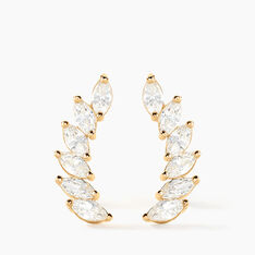 Bijoux D'oreilles Resa Or Jaune Oxyde De Zirconium - Boucles d'oreilles Ear cuffs Femme | Marc Orian
