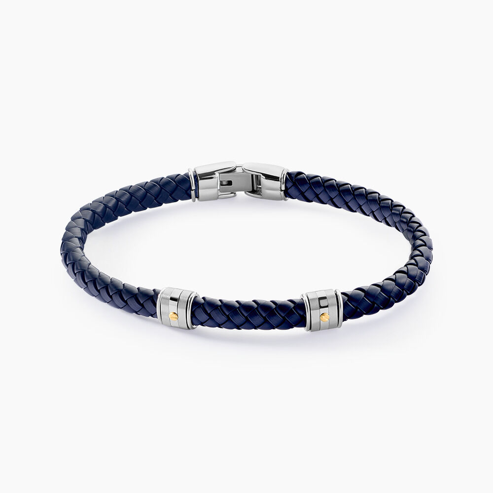 Bracelet Hyba Or Acier Bicolore - Bracelets Tressés Homme | Marc Orian